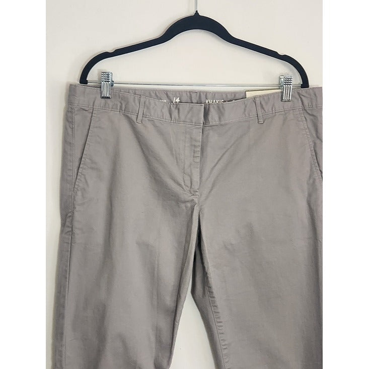 Gap Gray Skinny Mini Chino Pants Size 14 NWT