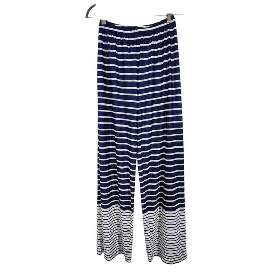 Sunny Leight Navy and White Pull-on Pants NWT Size Small Nautical Stripe Pants