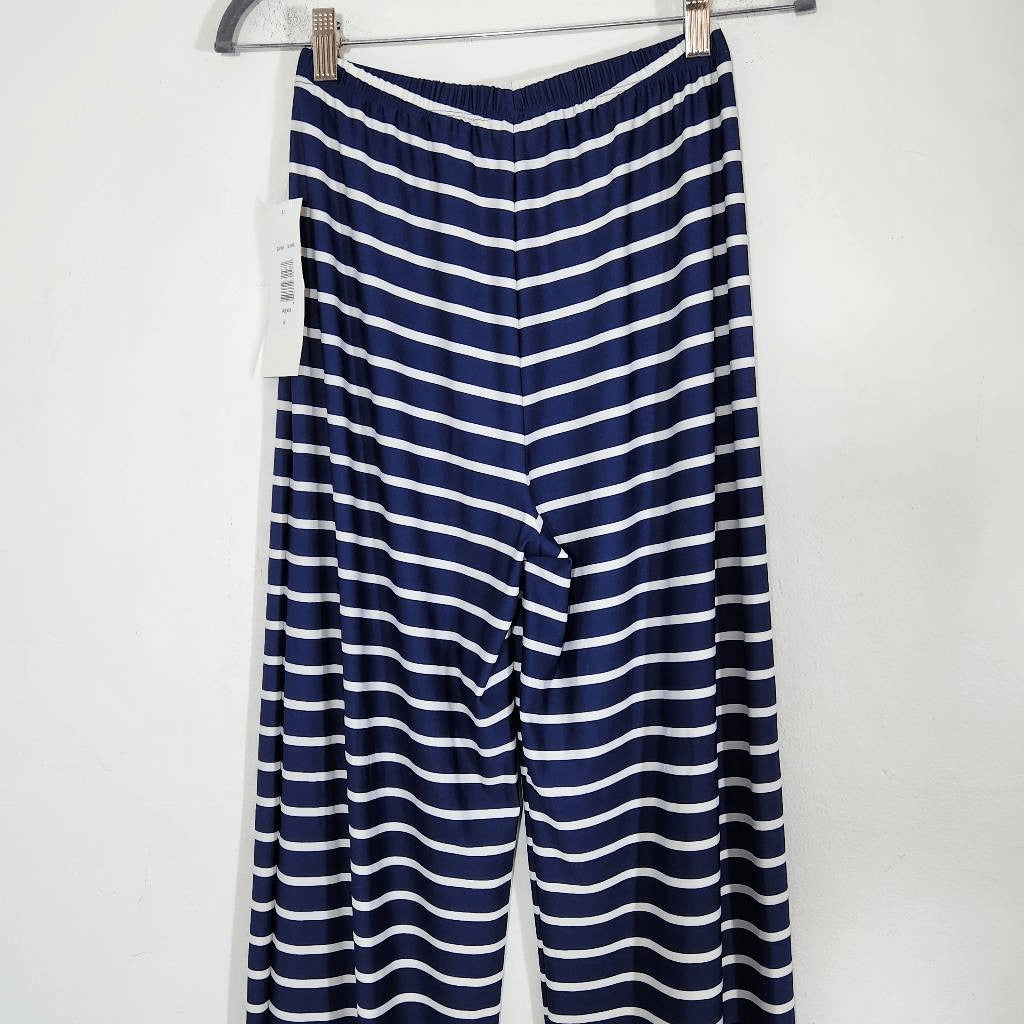 Sunny Leight Navy and White Pull-on Pants NWT Size Small Nautical Stripe Pants