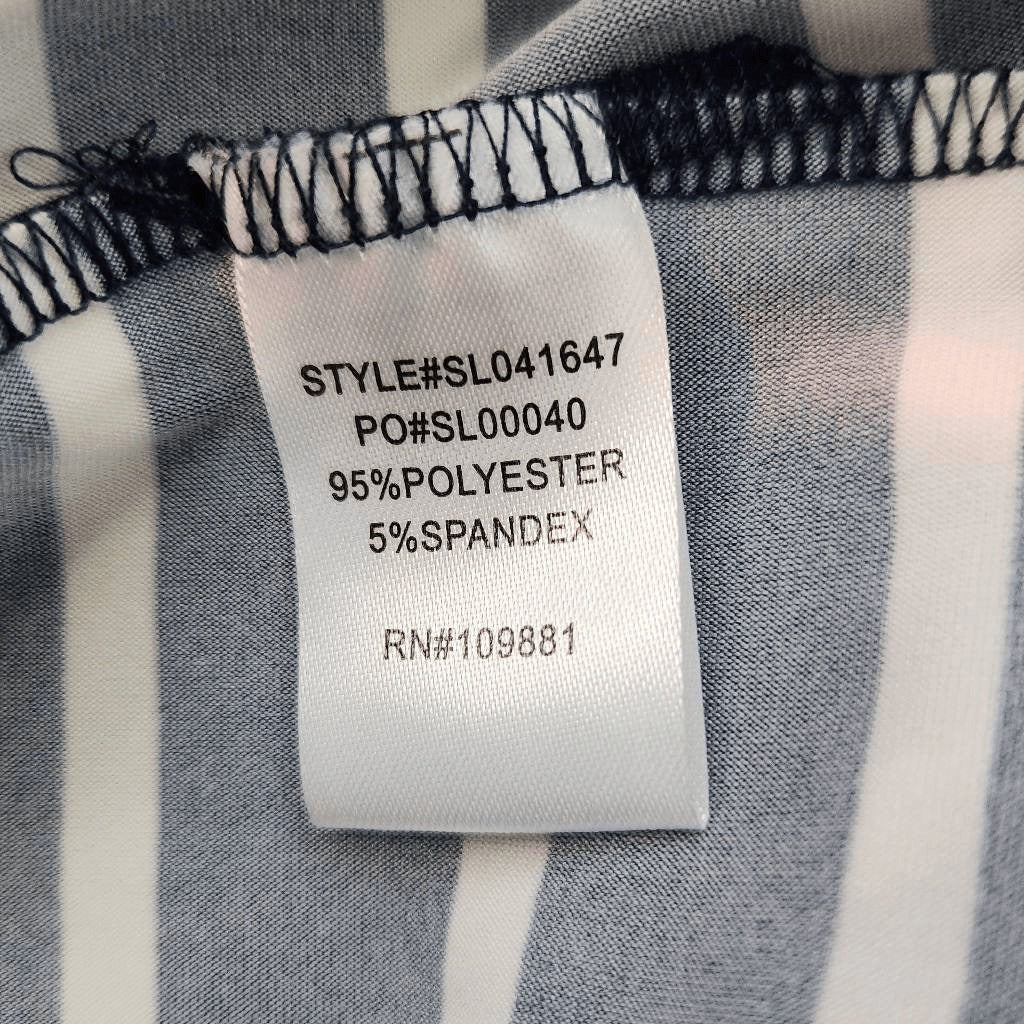 Sunny Leight Navy and White Pull-on Pants NWT Size Small Nautical Stripe Pants