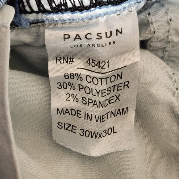 PacSun Light Wash Skinny Jeans Size 30 X 30 PacSun Men's Skinniest Denim