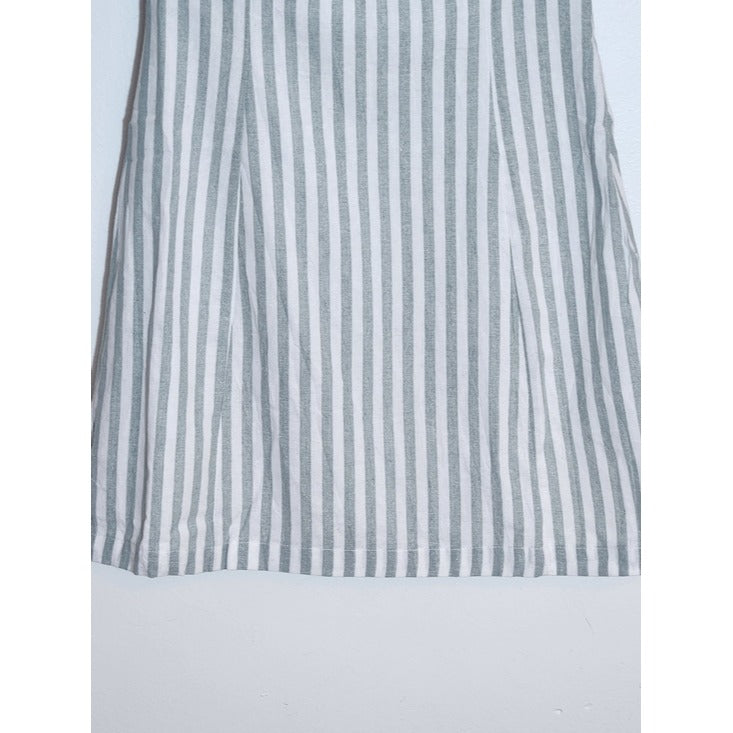 Lulus Sage Green and White Stripe Off the Shoulder Mini Dress Size XS NWT