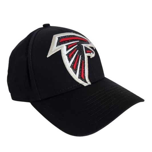 New Era Womens Sparkly Atlanta Falcons Black Baseball Hat Adjustable