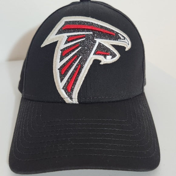 New Era Womens Sparkly Atlanta Falcons Black Baseball Hat Adjustable