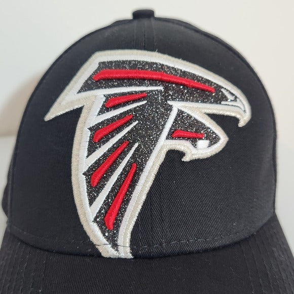 New Era Womens Sparkly Atlanta Falcons Black Baseball Hat Adjustable