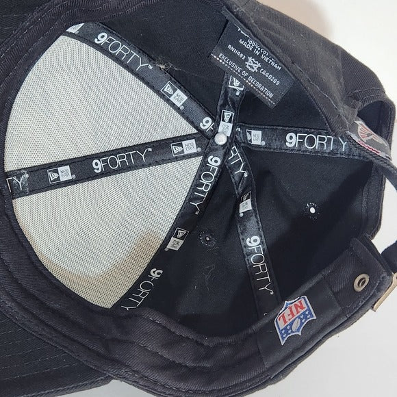 New Era Womens Sparkly Atlanta Falcons Black Baseball Hat Adjustable