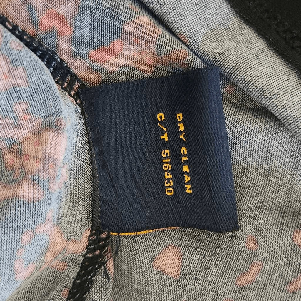 Just Taylor Red and Black Sheath Dress Size 2 Black and Red Print Dress