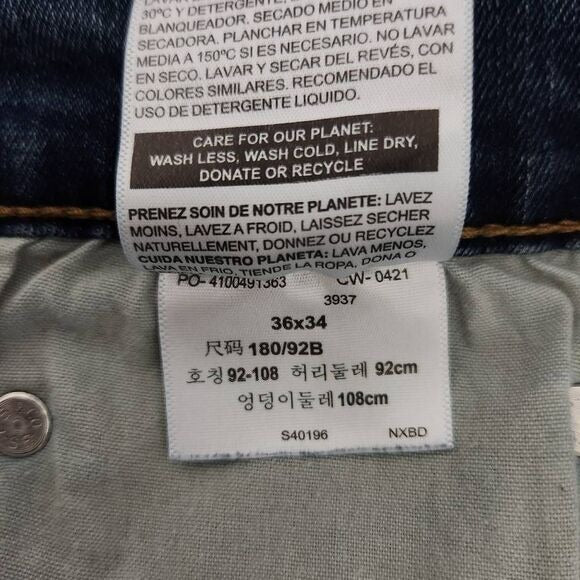 Levi's Men's Jeans Size 36X34 Men's Levi S51 Straight Leg Denim Classic Levi's