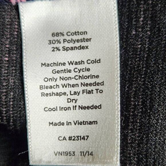 Talbots Navy and Pink Striped Skirt Size 6 Talbots Preppy Striped Knit Skirt