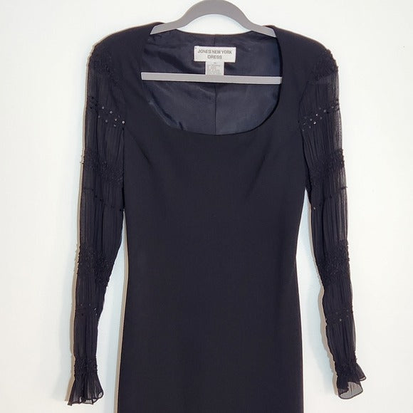 Jones New York Black Cocktail Dress Size 6