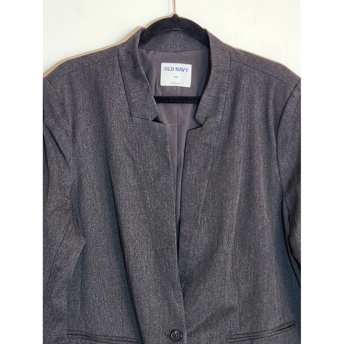 Old Navy Charcoal Gray One Button Blazer Size XXL NWT