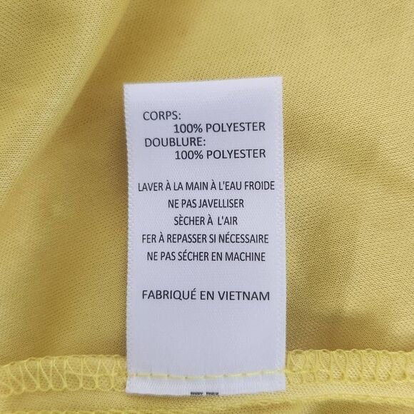 All in Favor Yellow Floral Mini Wrap Dress Size Medium, New
