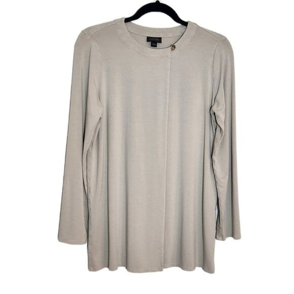 J. Jill Wearever Taupe Cardigan Size Small