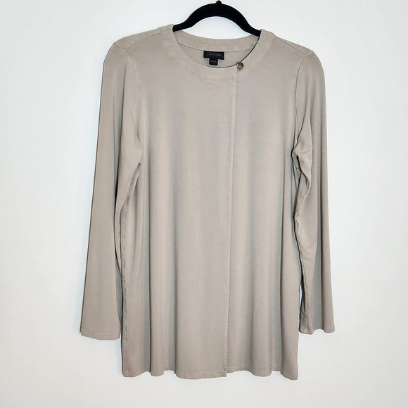 J. Jill Wearever Taupe Cardigan Size Small