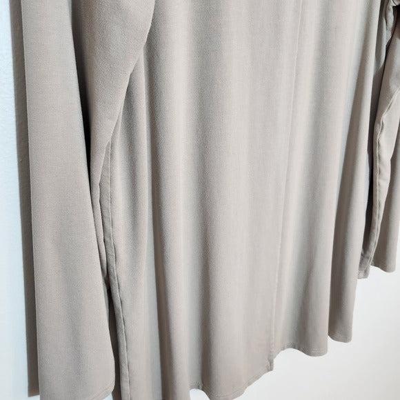 J. Jill Wearever Taupe Cardigan Size Small
