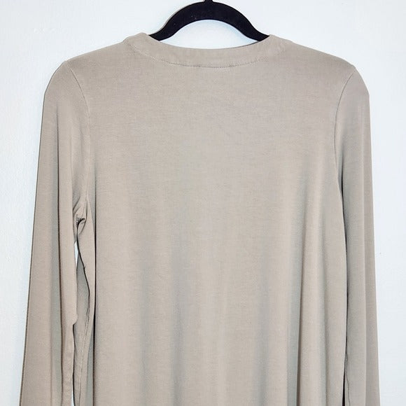 J. Jill Wearever Taupe Cardigan Size Small