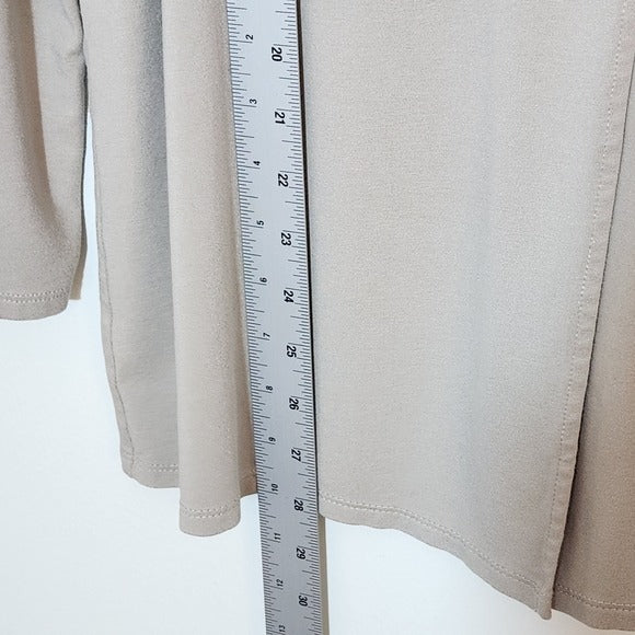 J. Jill Wearever Taupe Cardigan Size Small