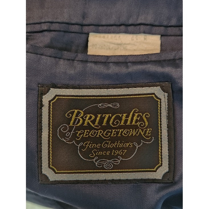 Britches Mens Navy Stripe Sport Coat Size 41R