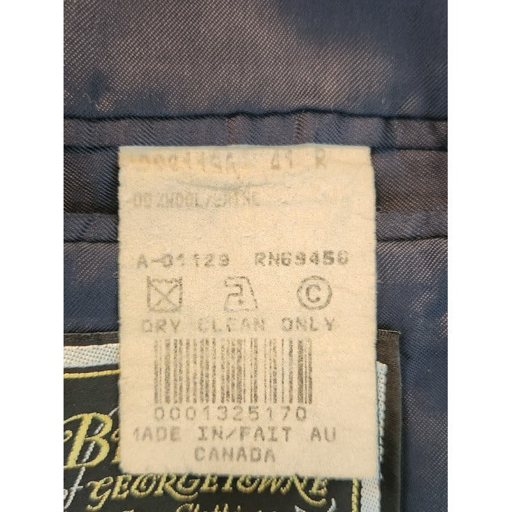 Britches Mens Navy Stripe Sport Coat Size 41R