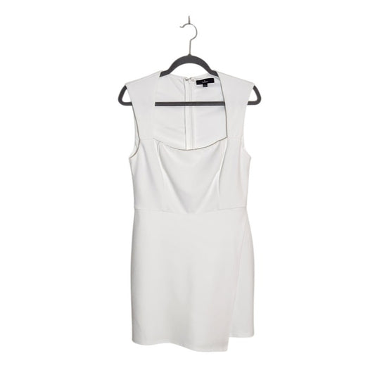 Lulus White Sleeveless Romper with Skort Styling Size Large Bridal Romper