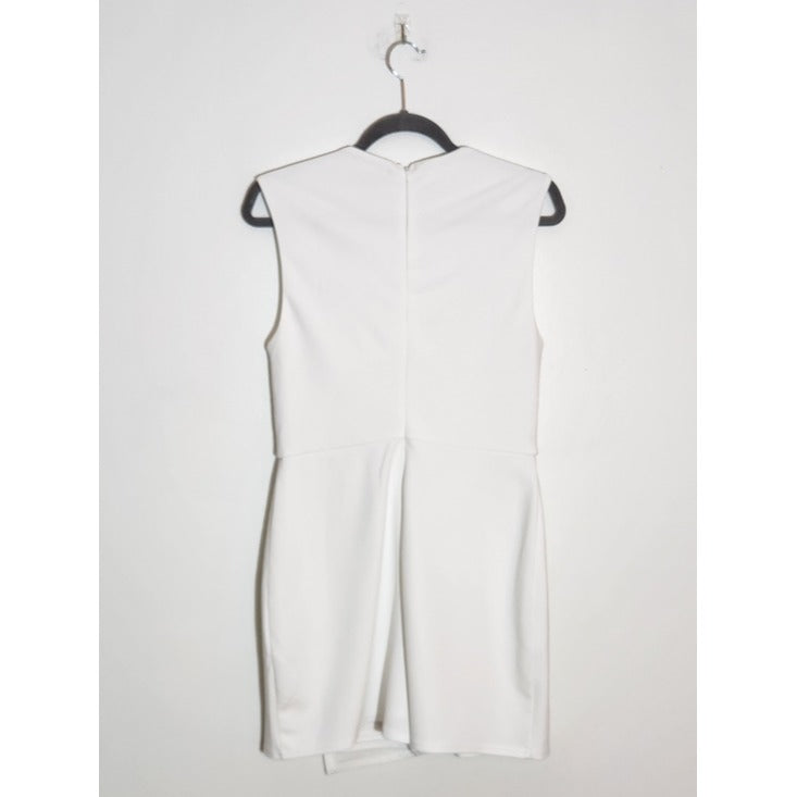 Lulus White Sleeveless Romper with Skort Styling Size Large Bridal Romper