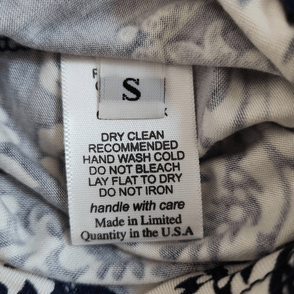 Michael Lauren Blue and White Joggers Size Small NWT Pablo Pant with Shirring