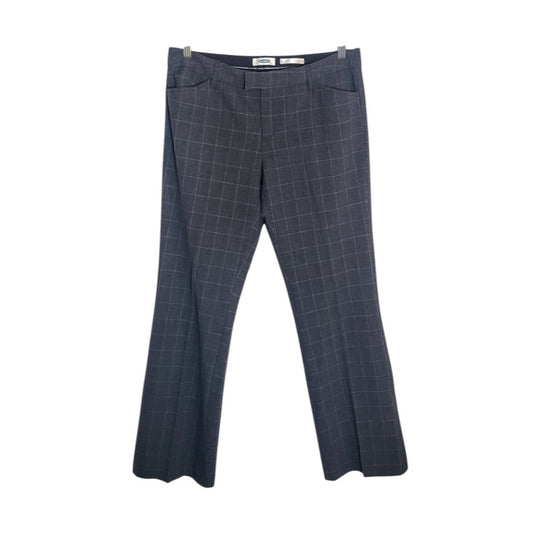 Old Navy Gray Plaid Bootcut Dress Pants Size 10