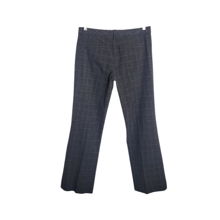 Old Navy Gray Plaid Bootcut Dress Pants Size 10