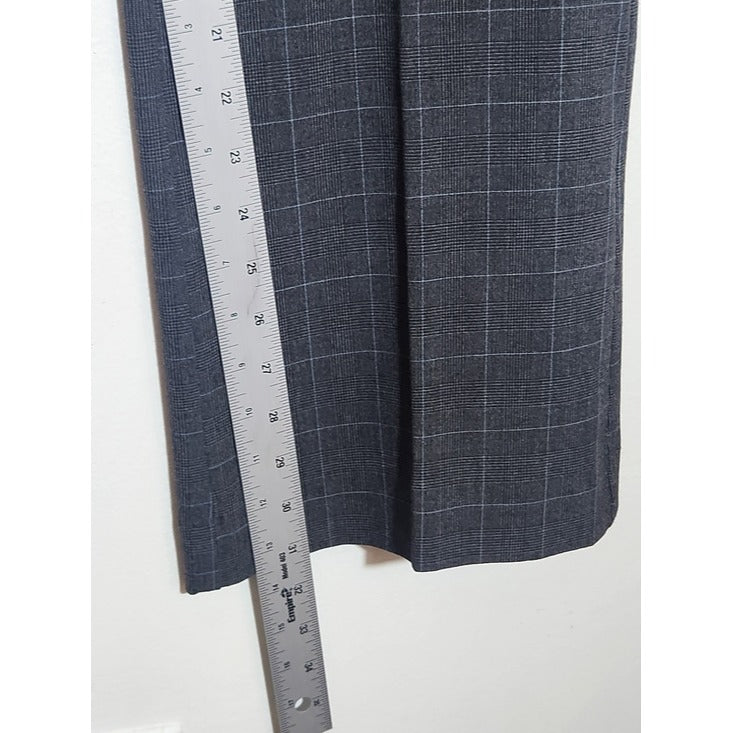 Old Navy Gray Plaid Bootcut Dress Pants Size 10