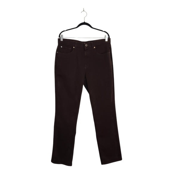 Hart Schaffner Marx Dark Brown Straight Leg Jeans Size 34 x 30