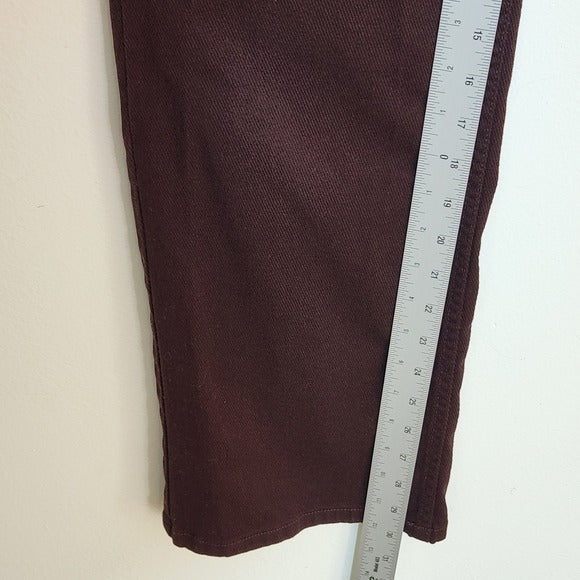 Hart Schaffner Marx Dark Brown Straight Leg Jeans Size 34 x 30