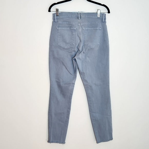 Loft Light Blue Slim Fit Cut Off Ankle Jeans Size 4