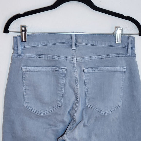 Loft Light Blue Slim Fit Cut Off Ankle Jeans Size 4