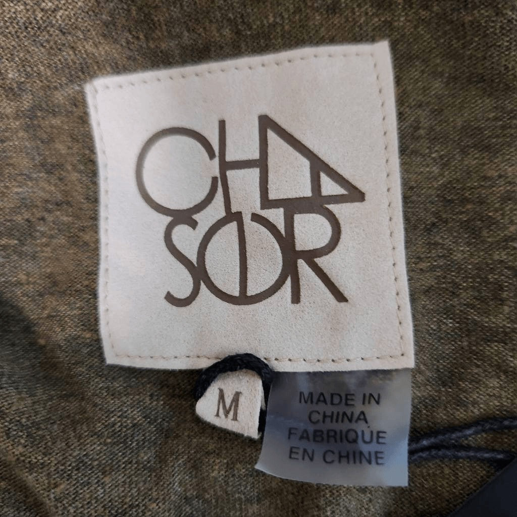 Chaser Olive Green Mini Tank Dress with Drawstring Waist NWT Size Medium