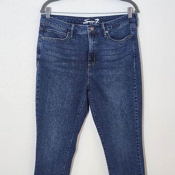 Seven7 Medium Wash Skinny Jeans Size 12