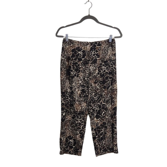Tommy Bahama Brown Floral Capri Pants Size 4