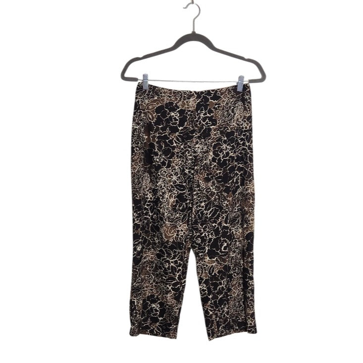 Tommy Bahama Brown Floral Capri Pants Size 4