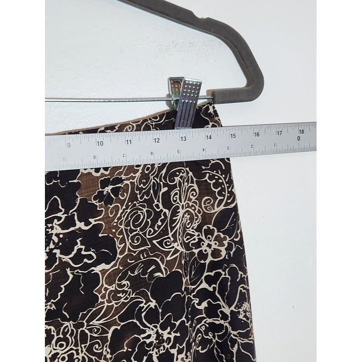 Tommy Bahama Brown Floral Capri Pants Size 4