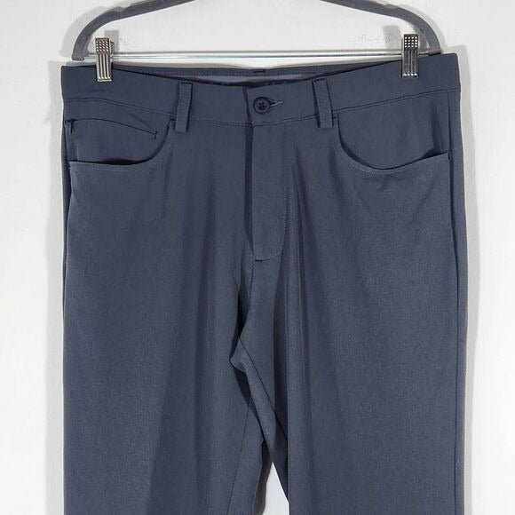 Haggar Gray Performance Slim Fit Golf Pants Size 34 X 32 Gray Golf Pants