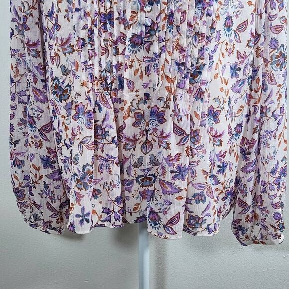 1 State Paisley Floral Blouse Size XXL New