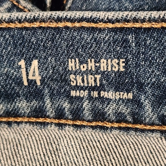 a.n.a Denim Cargo Maxi Skirt Size 14