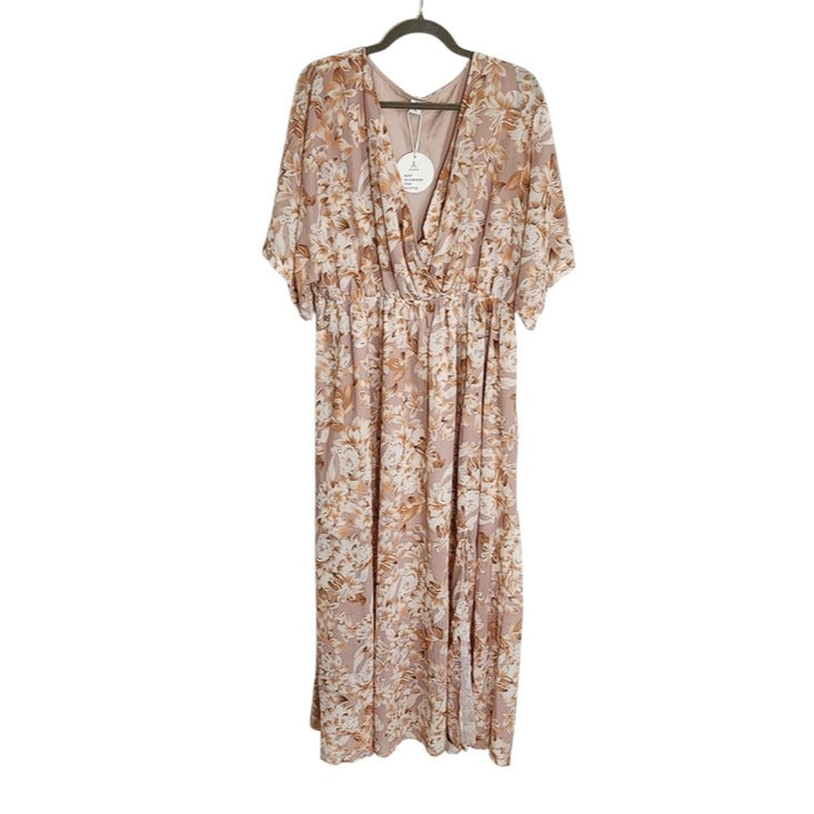 Anrabess Floral Wrap Look Maxi Dress Size XXL NWT Wedding Guest Dress