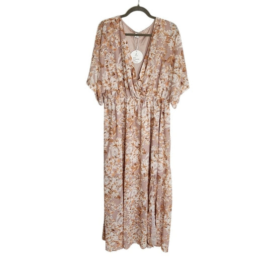 Anrabess Floral Wrap Look Maxi Dress Size XXL NWT Wedding Guest Dress
