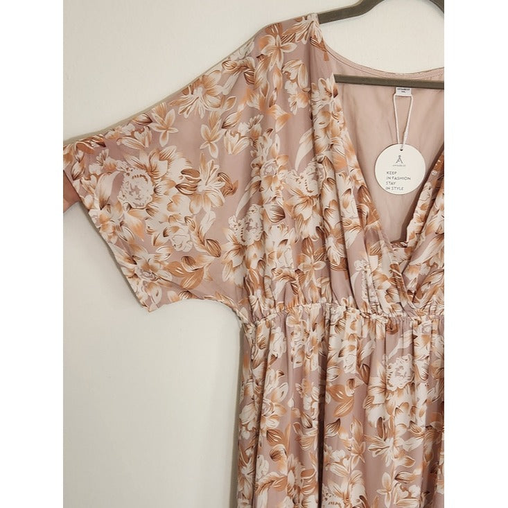 Anrabess Floral Wrap Look Maxi Dress Size XXL NWT Wedding Guest Dress