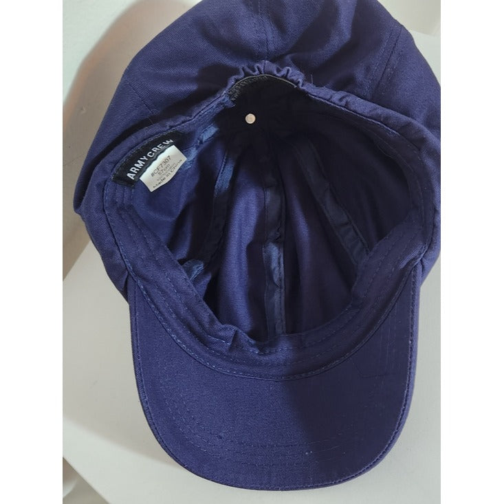 Army Crew Womens Navy Newsboy Hat Size 57 cm