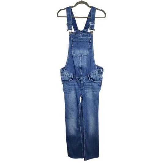 DL1961 Maternity Denim Overalls Distressing Size Large Maternity