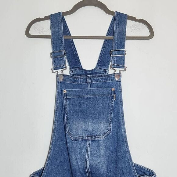 DL1961 Maternity Denim Overalls Distressing Size Large Maternity