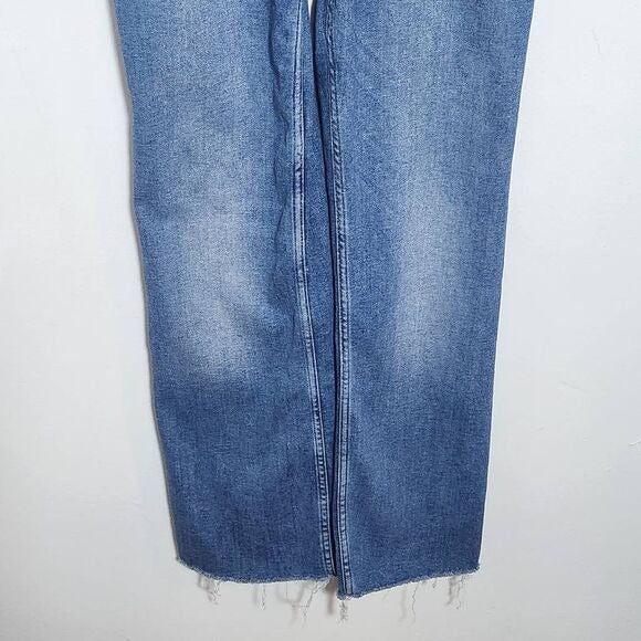 DL1961 Maternity Denim Overalls Distressing Size Large Maternity