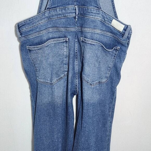 DL1961 Maternity Denim Overalls Distressing Size Large Maternity