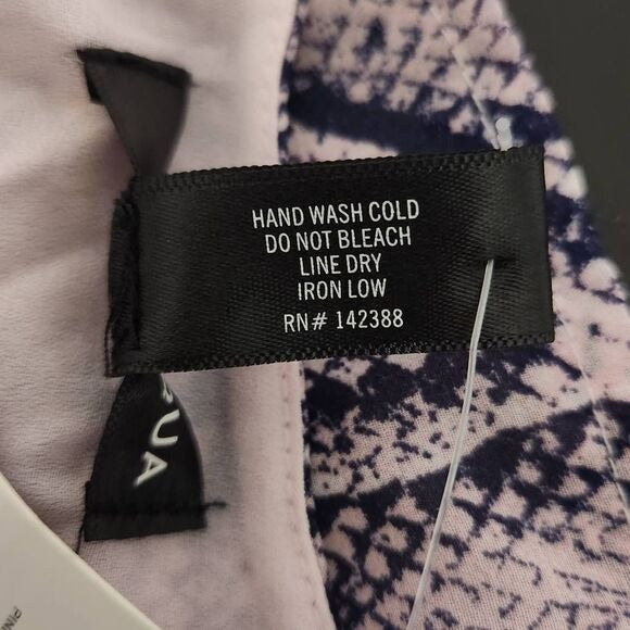 Aqua Pink Snakeskin Cropped Wrap Blouse Size Medium NWT Snakeskin Top